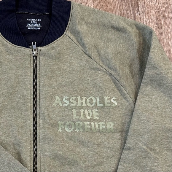 Olive Green ALF Zip Up Sweater - Picture 2 of 12